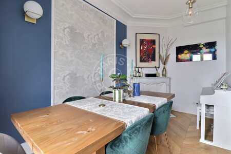 Salle à manger Appartement meublé - 55m²  - 1 chambre - Batignolles - Paris