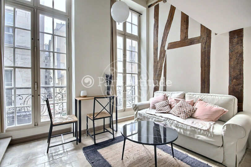 Furnished studio alcove - Paris 75004 - 14694