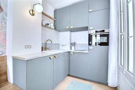 Cucina Monolocale arredato - 21m²  - Plaisance / Pernety - Parigi