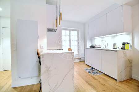 Cozinha Apartamento mobilado - 46m²  - 1 quarto - Panthéon / Sorbonne - Paris