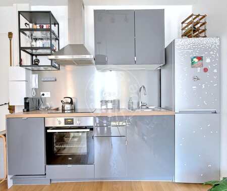 Kitchen Furnished studio alcove - 27m²  - Arts et Métiers - Paris