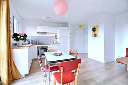 Living room Furnished apartment - 44m²  - 1 bedroom - Porte de Bagnolet - Paris