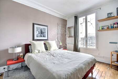 Schlafzimmer Möblierte wohnung - 83m²  - 2 Zimmer - Levallois-Perret