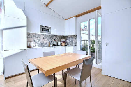 Dining room Furnished apartment - 49m²  - 2 bedrooms - Latin / Saint-Michel - Paris