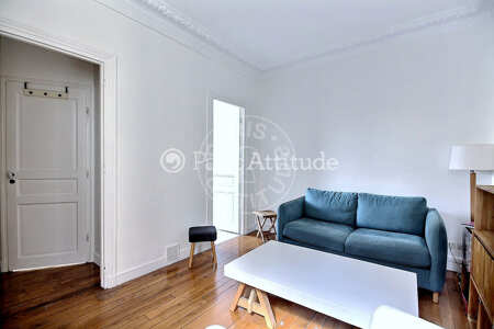 Sala Apartamento mobilado - 31m²  - 1 quarto - Jules Joffrin - Mairie du 18ème - Paris