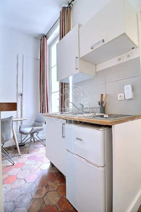 Kitchen Furnished apartment - 33m²  - 1 bedroom - Centre George Pompidou - Paris