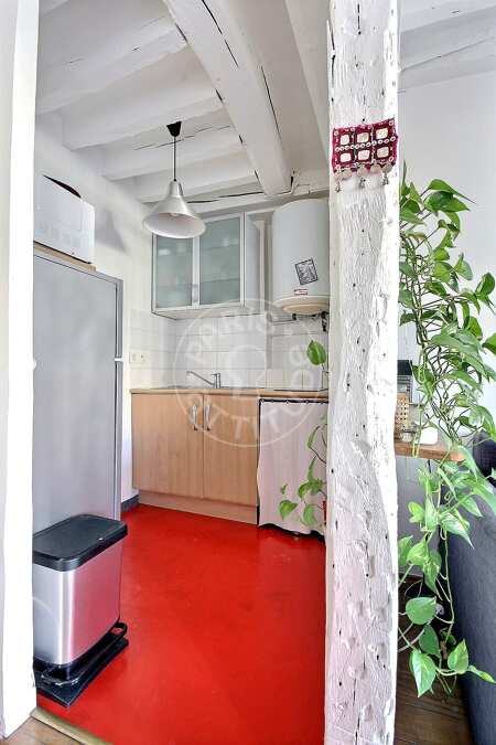 Cozinha Studio mobilado - 36m²  - Centre George Pompidou - Paris