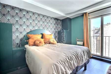 Bedroom Furnished apartment - 48m² - 1 bedroom - Bastille - Paris