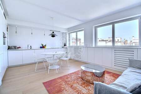 Living room Furnished apartment - 39m²  - 1 bedroom - Motte-Piquet Grenelle - Paris