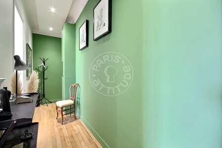 Eingangsbereich Möblierte wohnung - 60m²  - 1 Zimmer - Commerce - Paris