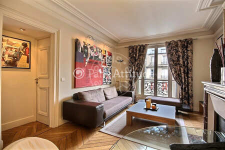 Living room Furnished apartment - 55m²  - 1 bedroom - Champs-Elysées - Paris