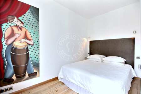 Schlafzimmer Möblierte alkovenwohnung - 39m²  - Centre George Pompidou - Paris