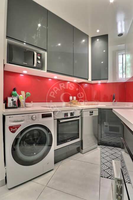 Küche Möblierte wohnung - 54m²  - 2 Zimmer - Jasmin / Mozart - Paris