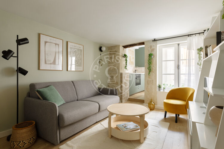 Living room - Furnished studio - Paris 75006 - 14752