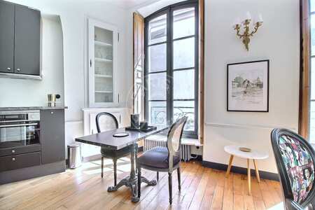 Sala de jantar Apartamento mobilado - 52m²  - 1 quarto - Latin / Saint-Michel - Paris