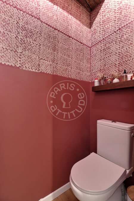 WC Studio mobilado - 28m²  - Montorgueil - Paris