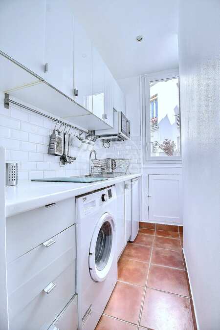 Cuisine Appartement meublé - 40m²  - 1 chambre - Marx Dormoy - Paris