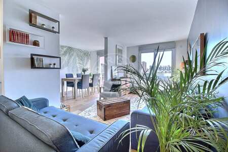 Living room Furnished apartment - 112m²  - 3 bedrooms - Porte Maillot / Palais des Congrès - Paris