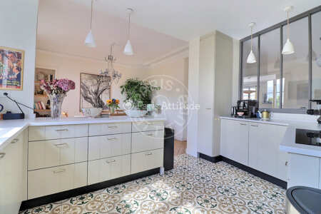 Cuisine Duplex meublé - 235m²  - 5 chambres et plus - Port Royal / Raspail - Paris