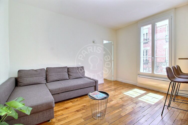 Living room - Furnished 1 bedroom - Paris 75015 - 14769