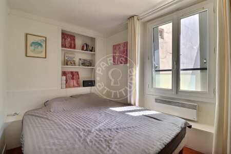 Camera da letto Appartamento arredato - 46m²  - 1 locale - Latin / Saint-Michel - Parigi