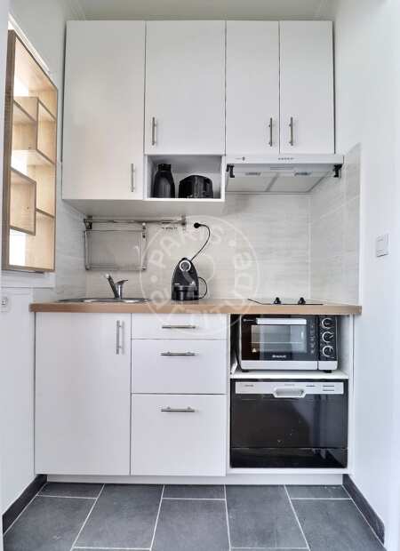 Cocina Estudio amueblado - 21m²  - Parc André Citroën - París