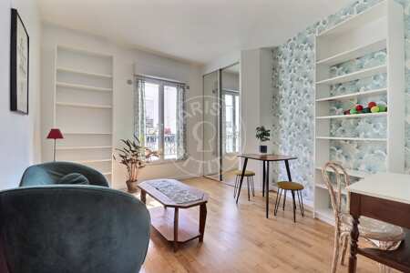 Wohnzimmer Möblierte wohnung - 29m²  - 1 Zimmer - Place des Fêtes - Paris