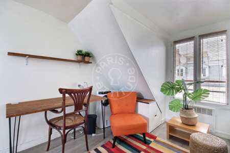 Wohnzimmer Möblierte studio - 15m²  - Faubourg Saint-Martin - Paris
