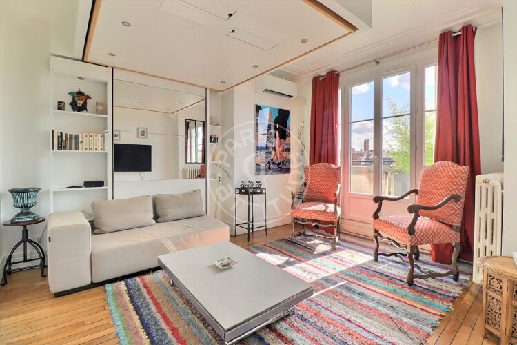 Wohnzimmer - Möblierte Studio - Paris 75015 - 14795