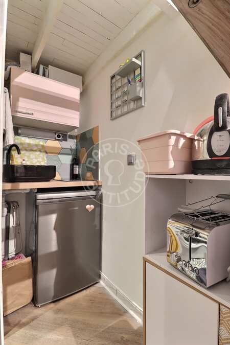 Cucina Monolocale arredato - 14m²  - Saint-Paul - Parigi