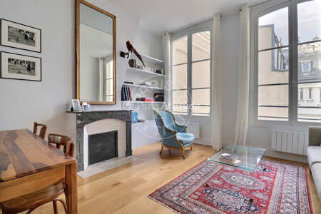 Salon Appartement meublé - 42m² - 1 chambre - Strasbourg Saint-Denis - Paris