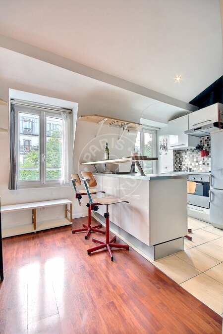 Cuisine Studio alcove meublé - 33m²  - Guy Môquet - Paris