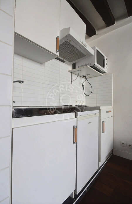 Küche Möblierte studio - 20m²  - Montorgueil - Paris
