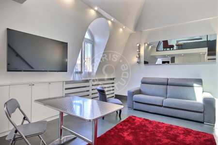 Salon Studio alcove meublé - 30m²  - Latin / Saint-Michel - Paris