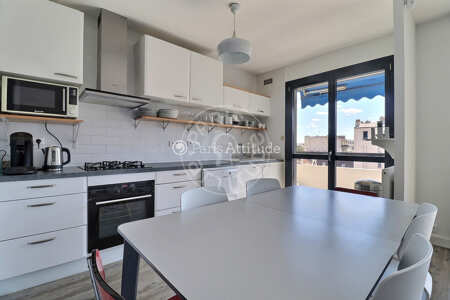 Cozinha Apartamento mobilado - 86m²  - 3 quartos - Puteaux