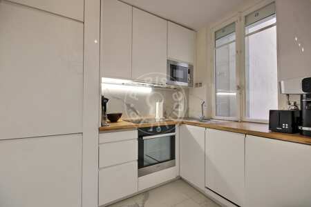 Cuisine Appartement meublé - 40m²  - 1 chambre - Jules Joffrin - Mairie du 18ème - Paris