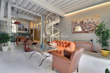 Living room Furnished apartment - 189m²  - 3 bedrooms - Latin / Saint-Michel - Paris