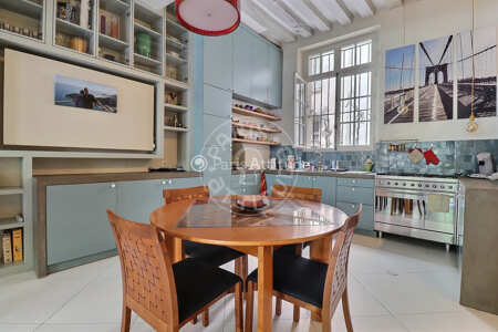 Kitchen Furnished apartment - 189m²  - 3 bedrooms - Latin / Saint-Michel - Paris