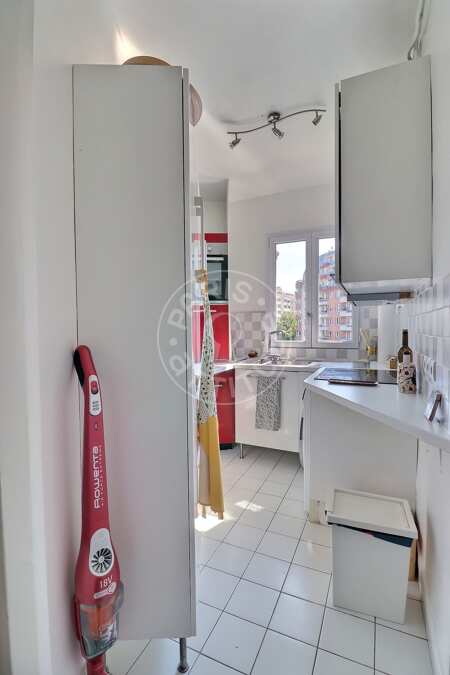 Cocina Piso amueblado - 42m²  - 1 dormitorio - Canal Saint-Martin - París