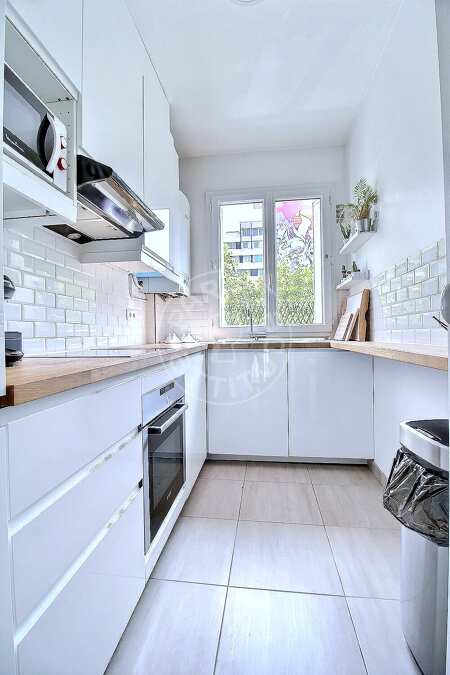 Kitchen Furnished apartment - 50m²  - 2 bedrooms - Place d'Italie - Paris