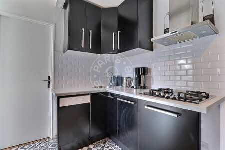 Cuisine Appartement meublé - 50m²  - 2 chambres - Marx Dormoy - Paris