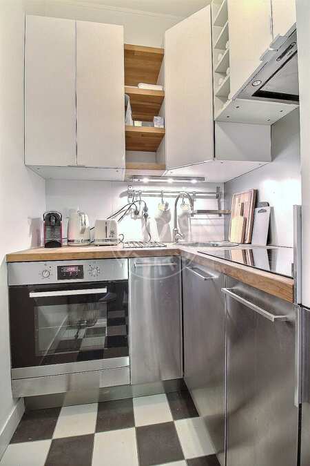 Küche Möblierte wohnung - 64m²  - 1 Zimmer - Place Monge - Paris