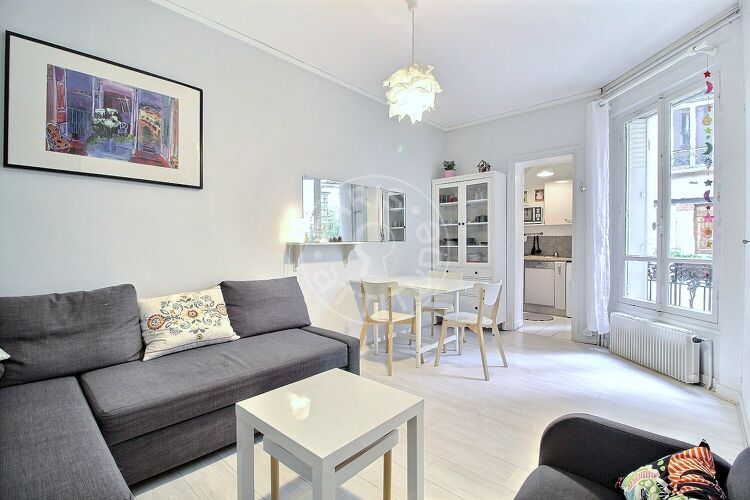 Wohnzimmer - Möblierte 1 Zimmer - Paris 75014 - 14856