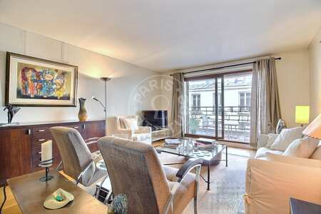 Living room Furnished apartment - 99m²  - 3 bedrooms - Oberkampf - Paris
