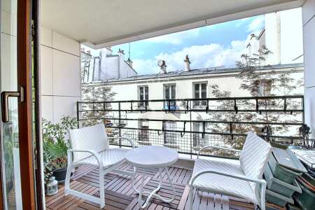 Terrace Furnished apartment - 99m²  - 3 bedrooms - Oberkampf - Paris