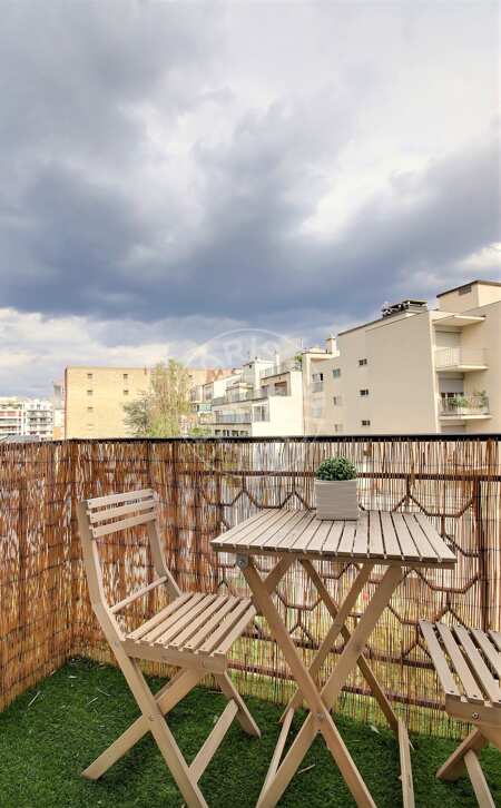 Balcon Appartement meublé - 32m²  - 1 chambre - Auteuil - Paris