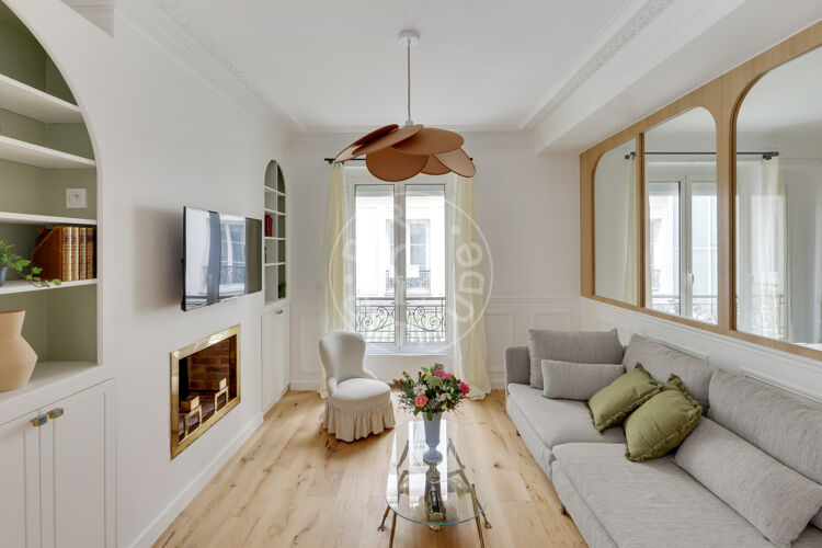Salotto - 2 locali arredato - Parigi 75017 - 14865