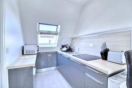 Cozinha Apartamento mobilado - 17m²  - 1 quarto - Alma-Marceau - Paris