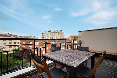 Terrace Furnished apartment - 59m²  - 1 bedroom - Issy-les-Moulineaux