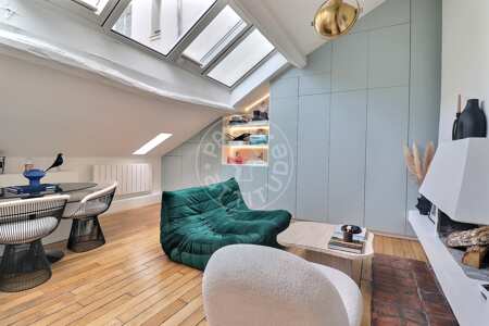 Salon Studio alcove meublé - 34m²  - Invalides - Paris
